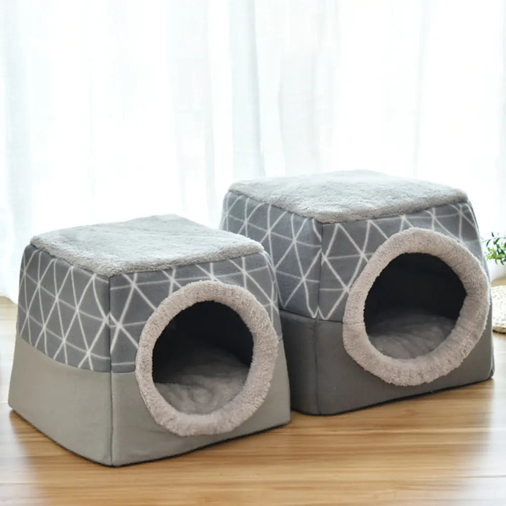 Cozy Space Pet Bed Villa — Dual-Use Cat & Dog Cave