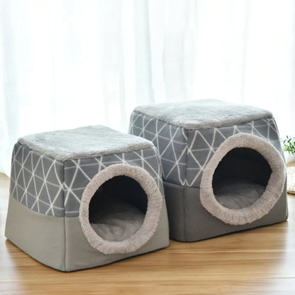 Cozy Space Pet Bed Villa — Dual-Use Cat & Dog Cave