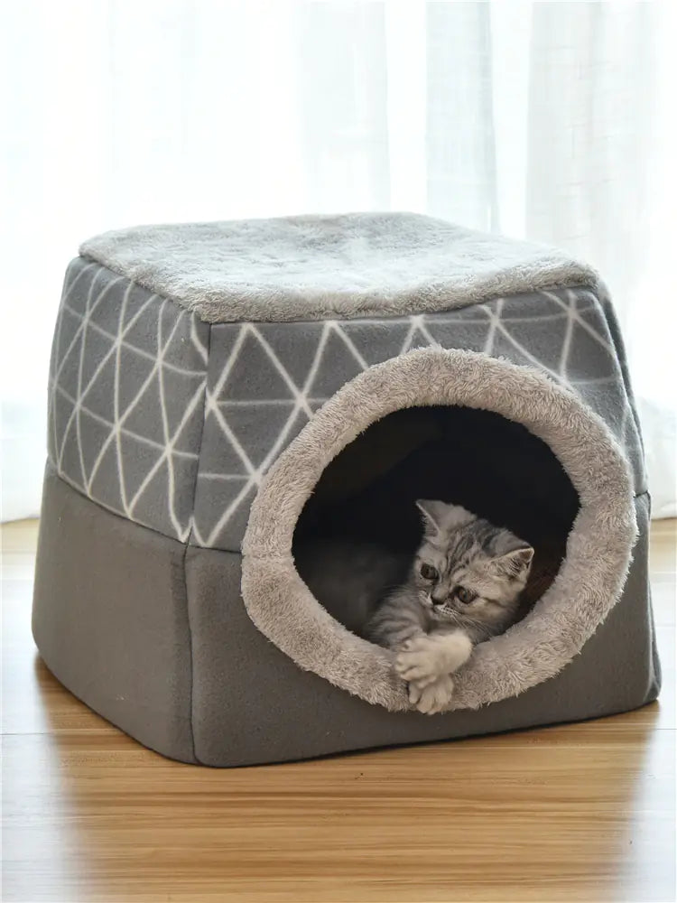 Cozy Space Pet Bed Villa — Dual-Use Cat & Dog Cave