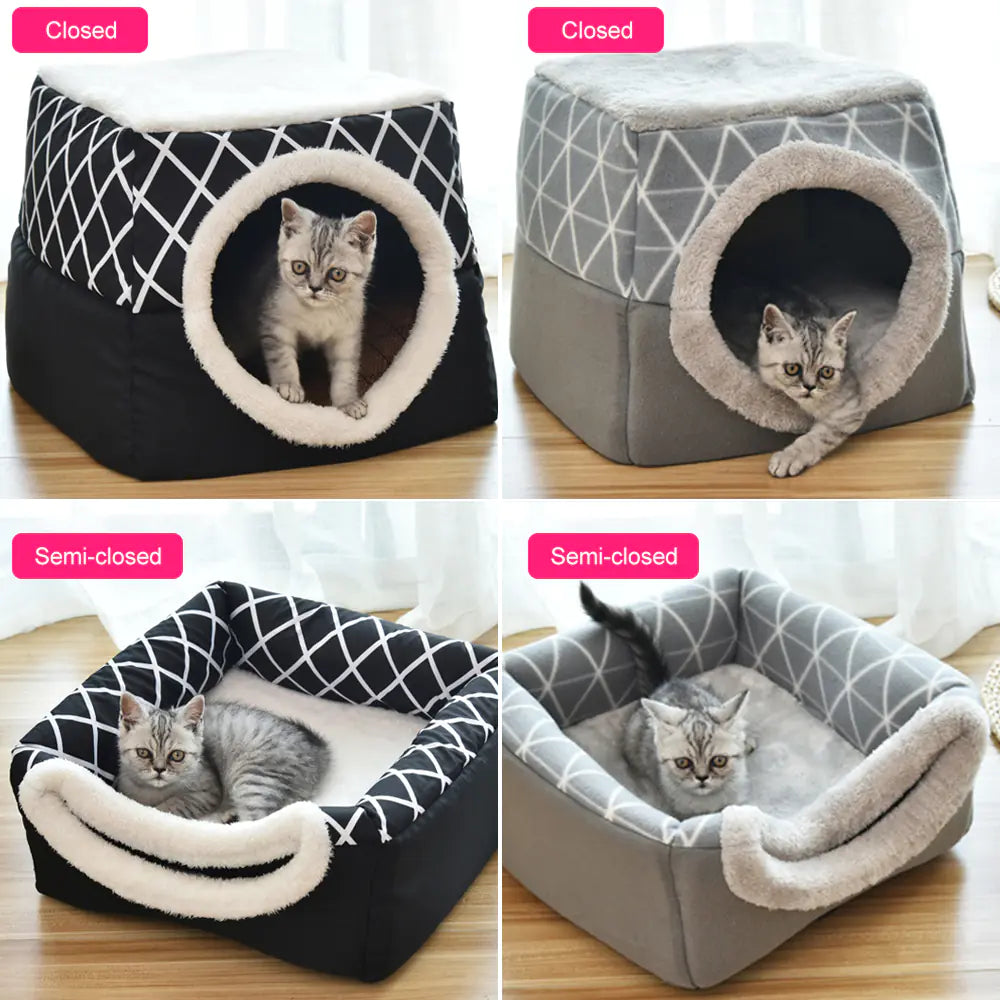 Cozy Space Pet Bed Villa — Dual-Use Cat & Dog Cave