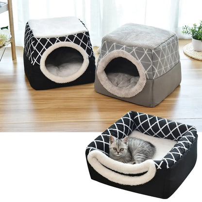 Cozy Space Pet Bed Villa — Dual-Use Cat & Dog Cave